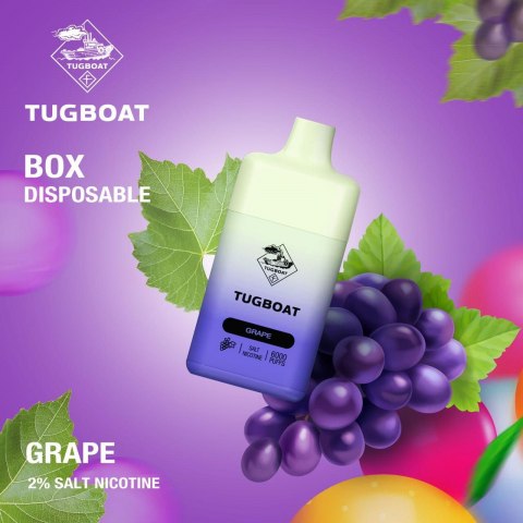 Tugboat Box Grape 6000 puffs