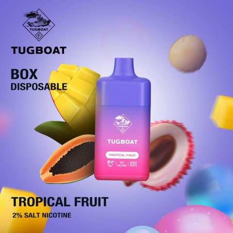 Tugboat Box Tropical Fruit 6000 puffs