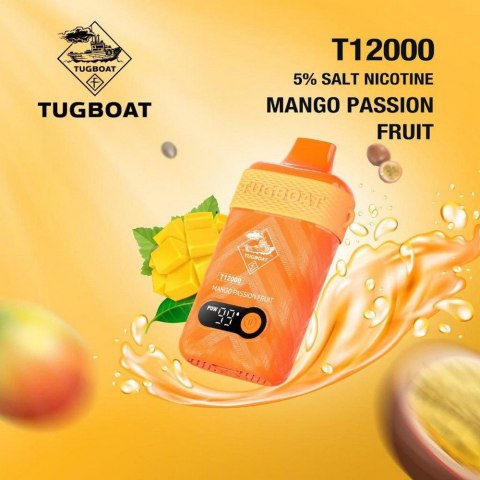 Tugboat T12000 Mango Passion Fruit Disposable Vape