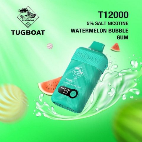 Tugboat T12000 Watermelon Bubble Gum Disposable Vape