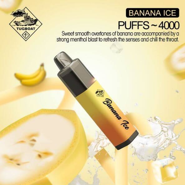 Tugboat Mega Flow Banana Ice Disposable Vape