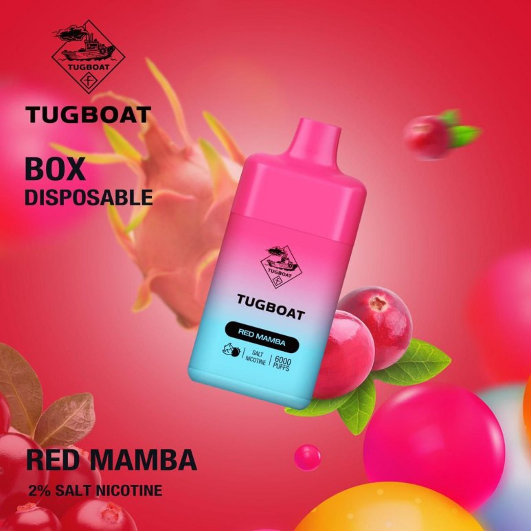 Tugboat Box Red Mamba 6000 puffs