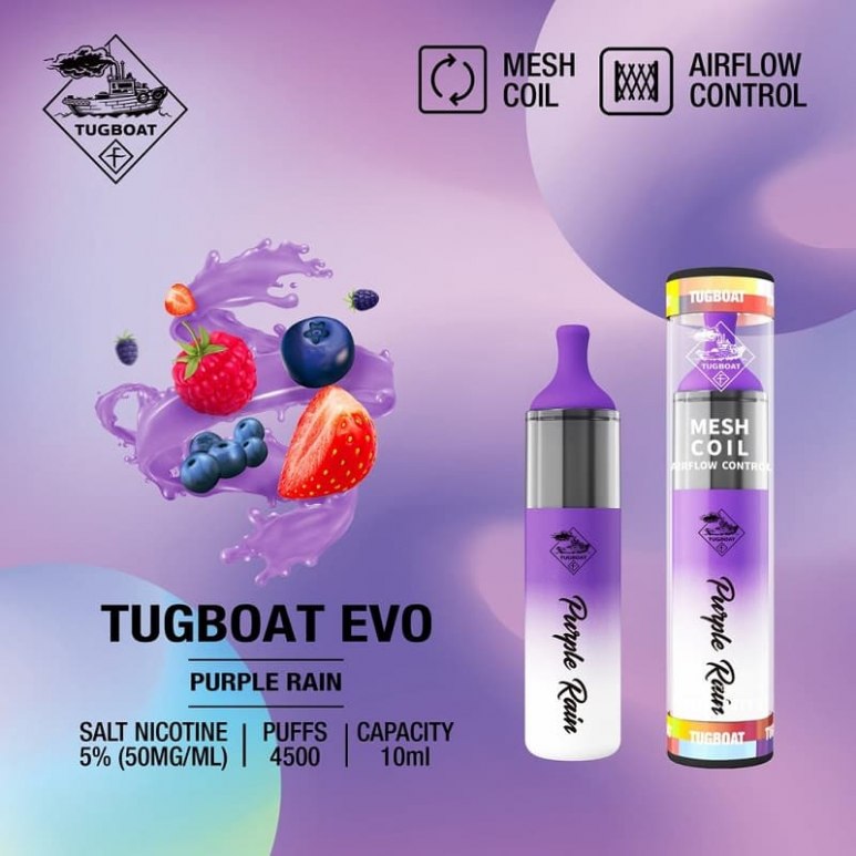 Tugboat EVO Purple Rain Disposable Vape