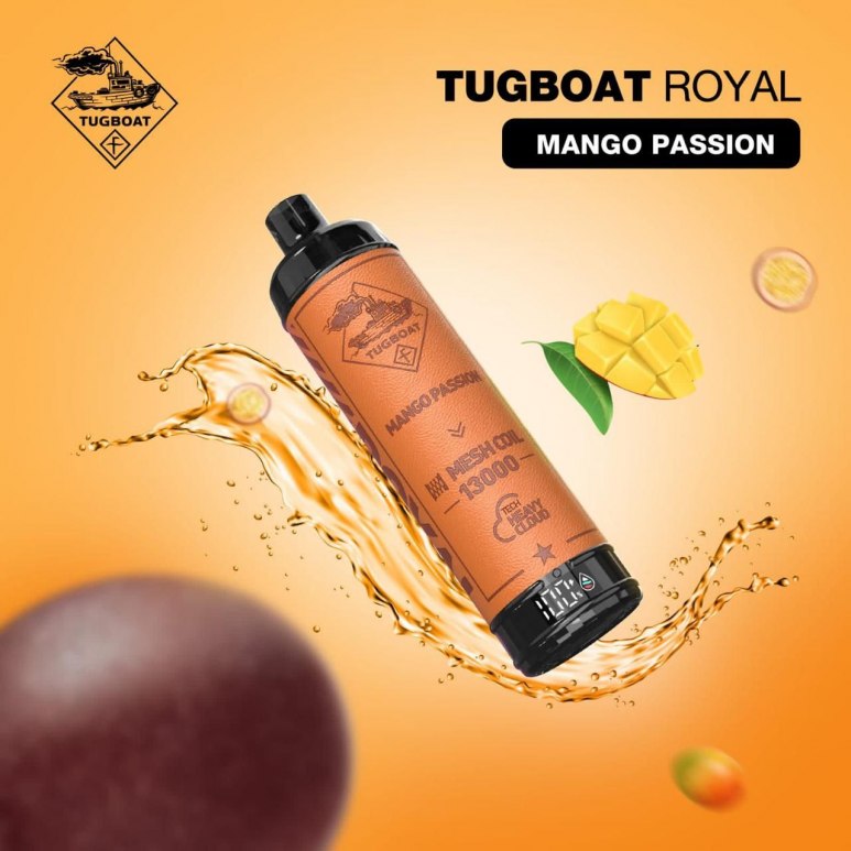Tugboat Royal Mango Passion 13000 Puffs Disposable Vape