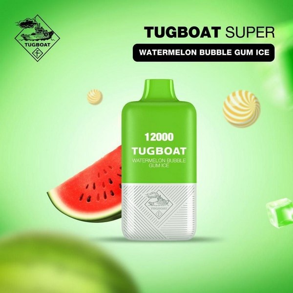 Tugboat Super Watermelon Bubble Gum Ice Disposable Vape