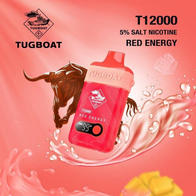 Tugboat T12000 Red Energy Disposable Vape