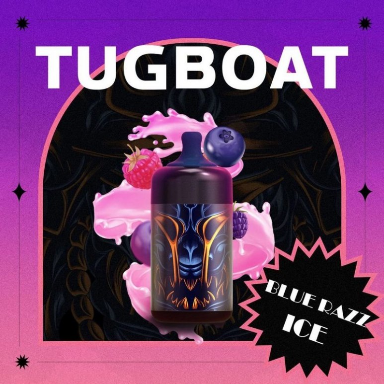 Tugboat Ultra Blue Razz Ice 6000 Puffs