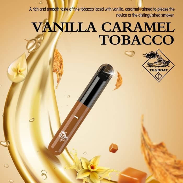 Tugboat V4 Vanilla Caramel Tobacco Disposable Vape
